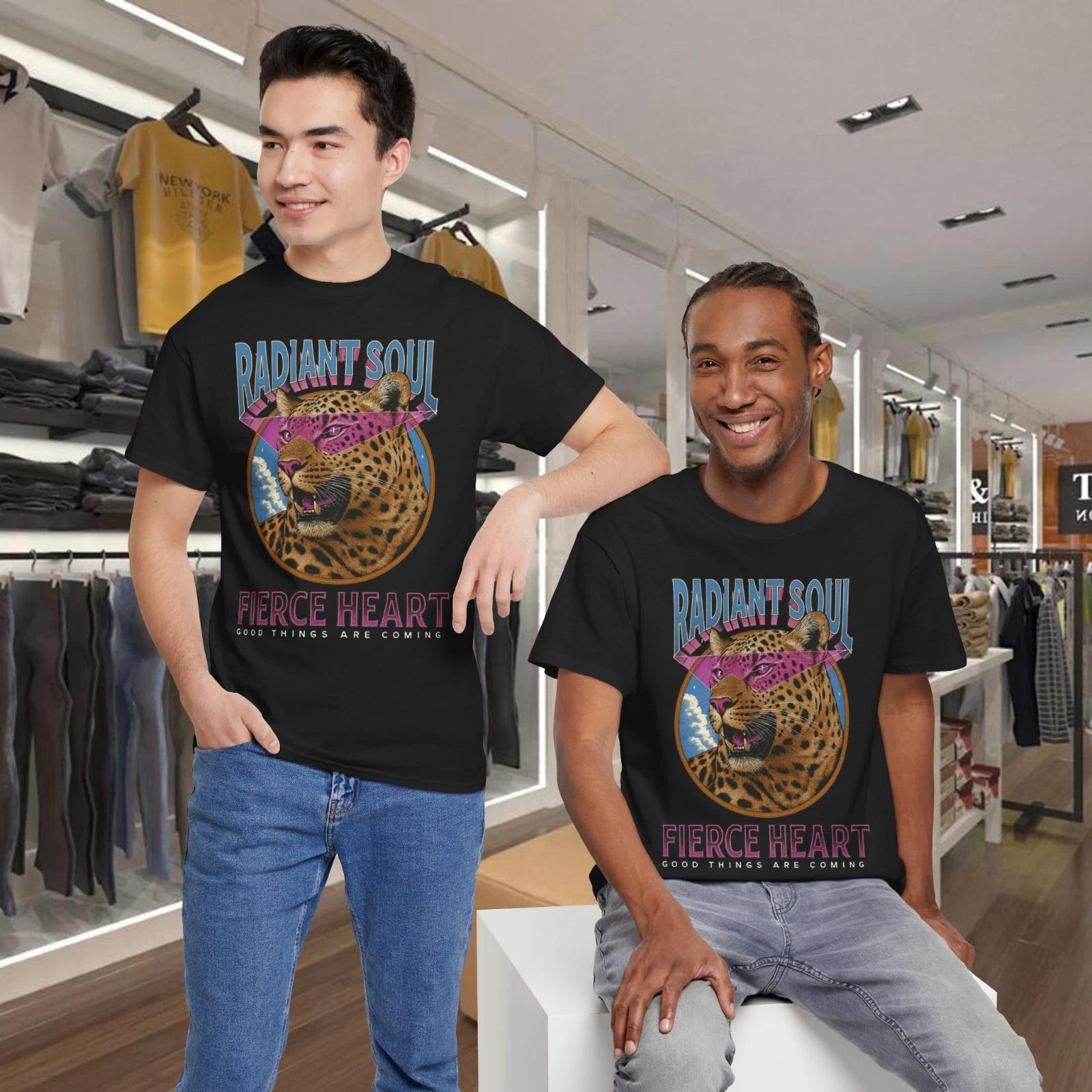 Men s and Women s T-shirts Retro Leopard Cotton Unisex T-Shirt XXXL