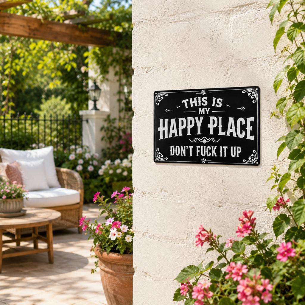Decorative Garden Sign for Outdoor Yard Patio Wall Decor