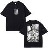 Anime Attack On Titan Harajuku T-shirts Vintage Mikasa Ackerman Eren Jaeger Manga Short Sleeve