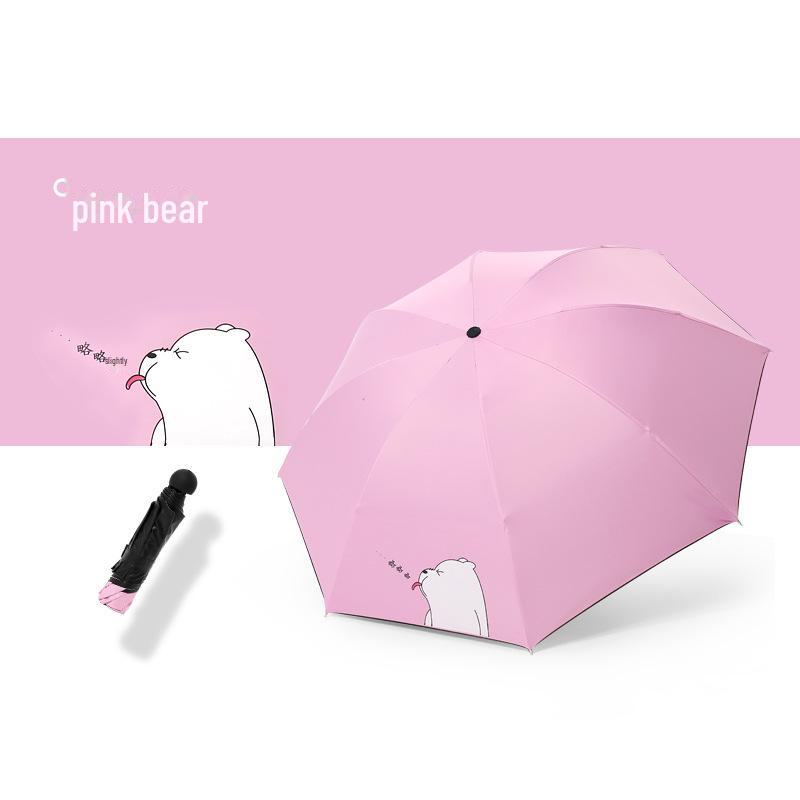 Kompaktowy Ultralekki Damski Parasol Przeciwsłoneczny i Przeciwdeszczowy z Ochroną UV