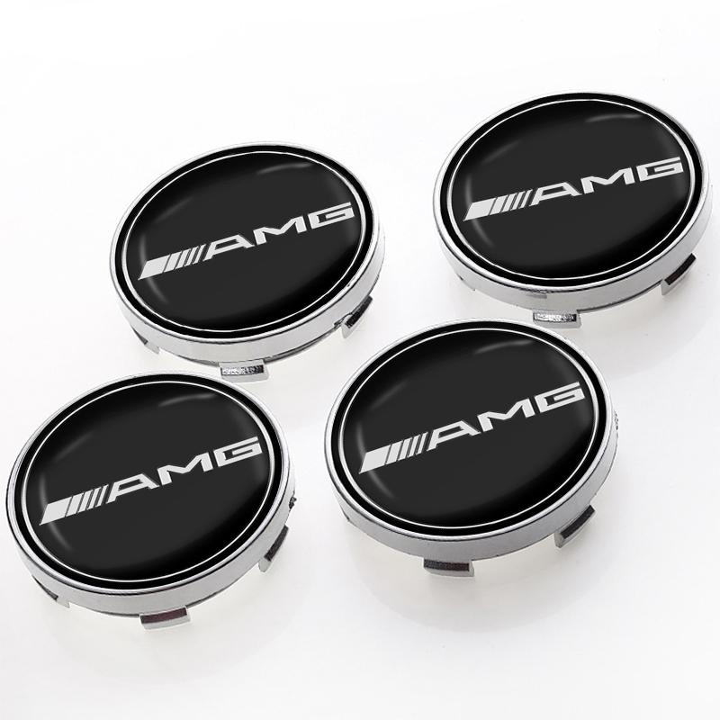 4ks 60MM Krytka středu kola auta Příslušenství pro Mercedes Benz AMG GLE GLS GLC CLA GLB ML W204 W206 W205 W212 W203