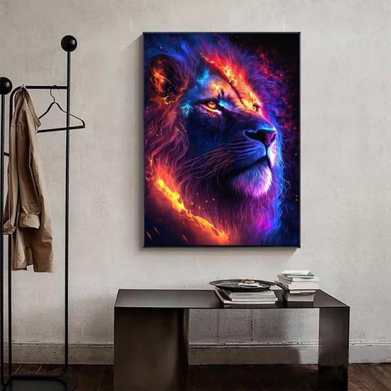 1 Set DIY Diamond Painting Kit Exquisite Animal Floral Pattern Rhinestone Picture for Home Decoration