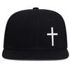 Unisex Cross Embroidery Hip-hop Hats Spring Autumn Outdoor Adjustable Casual Baseball Caps Sunscreen Hat