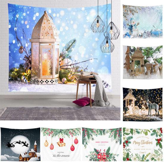 

Снежный человек, дерево, принт, настенный гобелен для спальни, ковер, фон, ткань, Рождественский декор