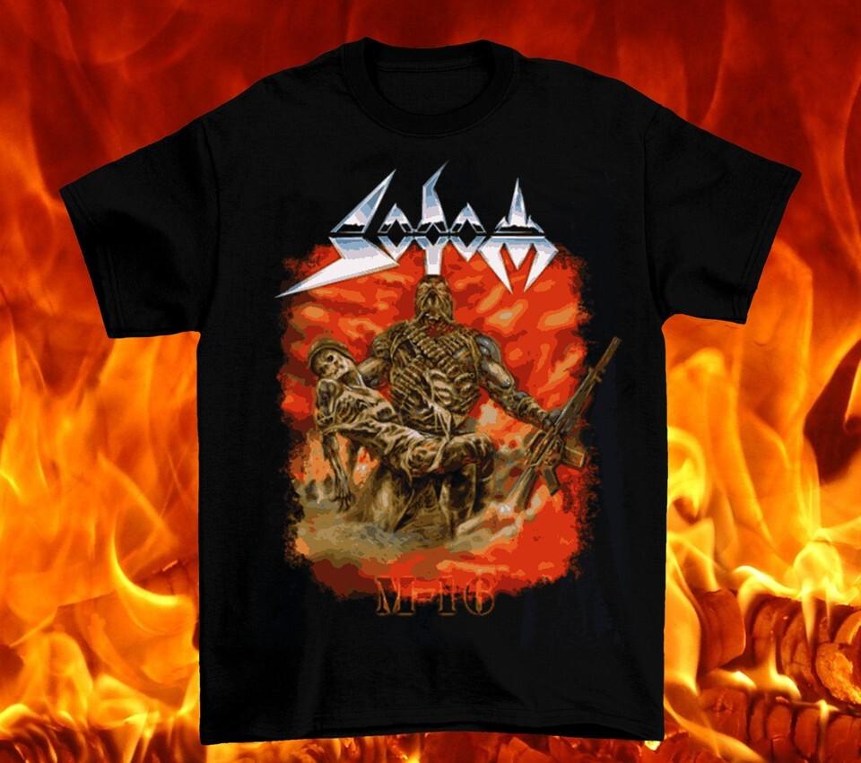 SODOM - M-16 schwarz Classic Short Sleeve All size Gift Shirt AC406 XXL