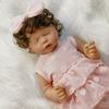 Realistic Asleep Reborn Babies Doll 50cm Cloth Body High Color Painted Hair Simulation Doll Real Life Toddler Toy Baby Dolls for Kids Ages 3+ Year Old