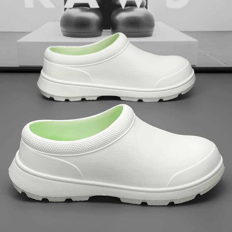 

Men s shoes autumn 2025 new breathable trend versatile casual kitchen special chef shoes men s low-top bag head drag 45