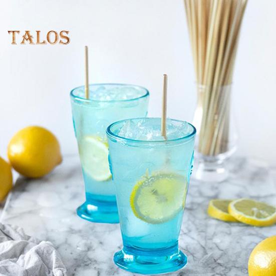 300 ks dřevěných brček Pitná voda v potravinářské kvalitě Lehké spolehlivé neplastové brčka na párty potřeby