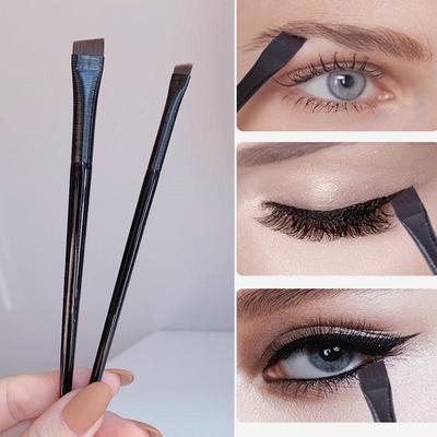 New 1/2pcs Blade Makeup Brushes Angled Thin Eyebrow Brush Flat Fine Eyeliner Brush Professional Liner Brow Beauty Make Up Tool