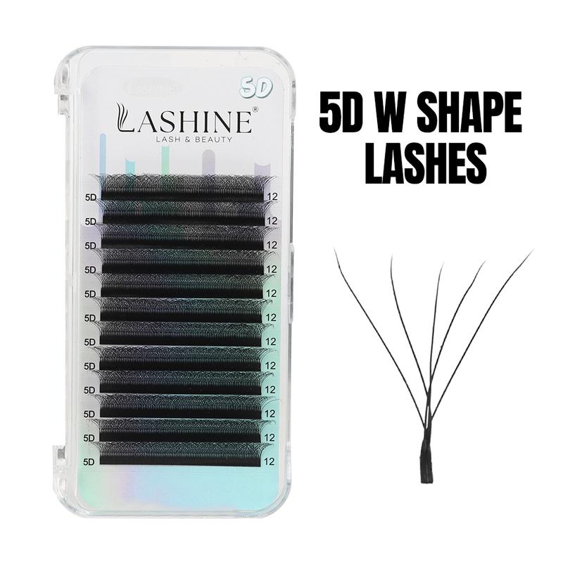 Lashine YY 3D 4D 5D 6D W Shape Lash Premade Fans Eyelash Extension Faux Mink Natural Soft Clover Lash Cilio Volume Eyelashe