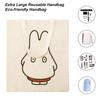 JMI Miffy Tote Bag, Large Capacity, Durable, Green, 38x41cm, Women's