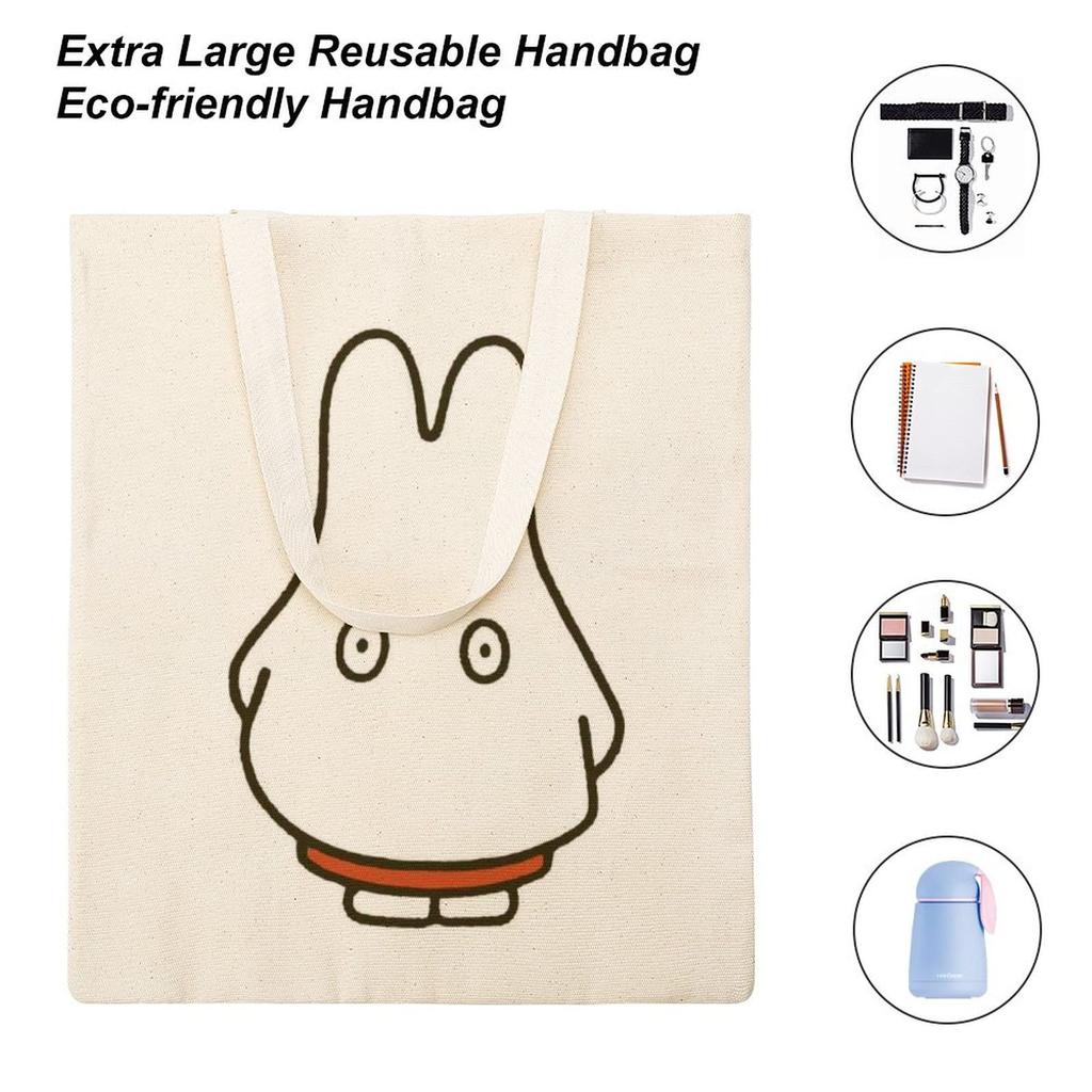JMI Miffy Tote Bag, Large Capacity, Durable, Green, 38x41cm, Women's