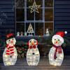 Snowman Inserted 2d Led Lights For Christmas Decor For Courtyard Parties Terrace