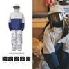 Unisex Camouflage Fleece-Lined Waterproof Ski Suit - Two-Piece Windproof Set