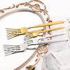 Mirror 6/24Pcs Tableware Set Stainless Steel Cutlery Knife Cake Fork Coffee Spoon Dinnerware Vintage Home Kitchen Flatware Set
