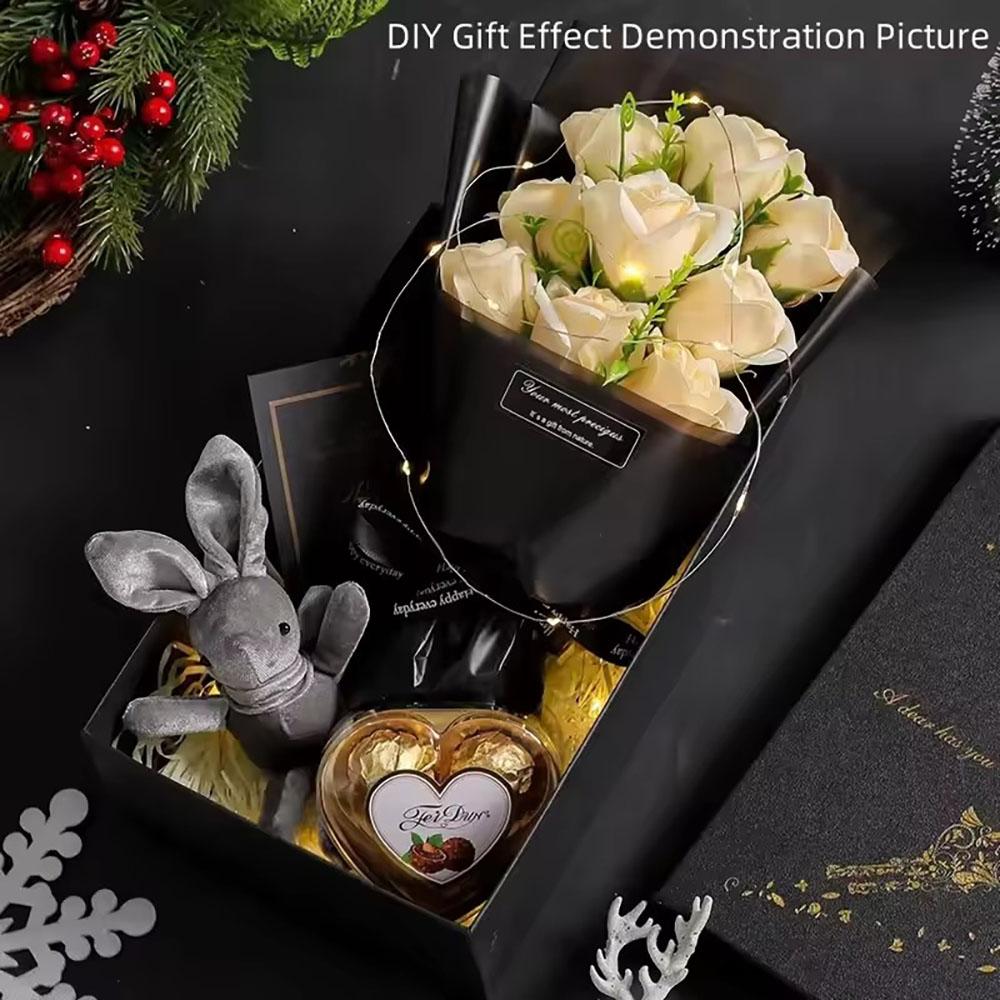 Silk Soap Flower Rose Bouquet Artificial Flower for Home Wedding Birthday Party Valentine's Day DIY Gift Home Decoration