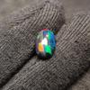 Ring Making Multi Fire Oval Shape Ethiopian Opal Loose Cabochon Gemstone, 2.20 Carat, 12x8x5 MM Size. FG- 20