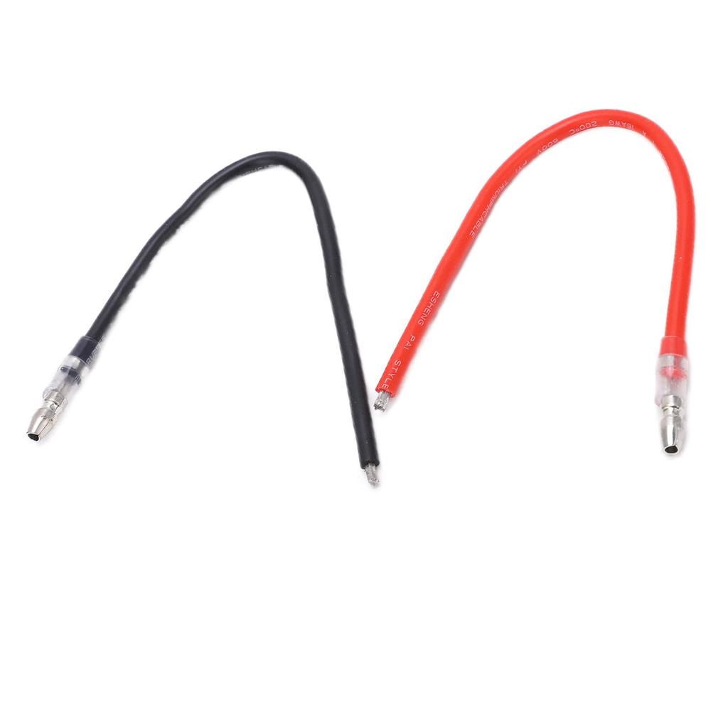 10pcs RC Brushed Motor Cables, 4mm Banana Plug Connector Extension Cable Wire, 16AWG Silicone Wire for Axial Scx10 and Redcat Gen8 RC Motors