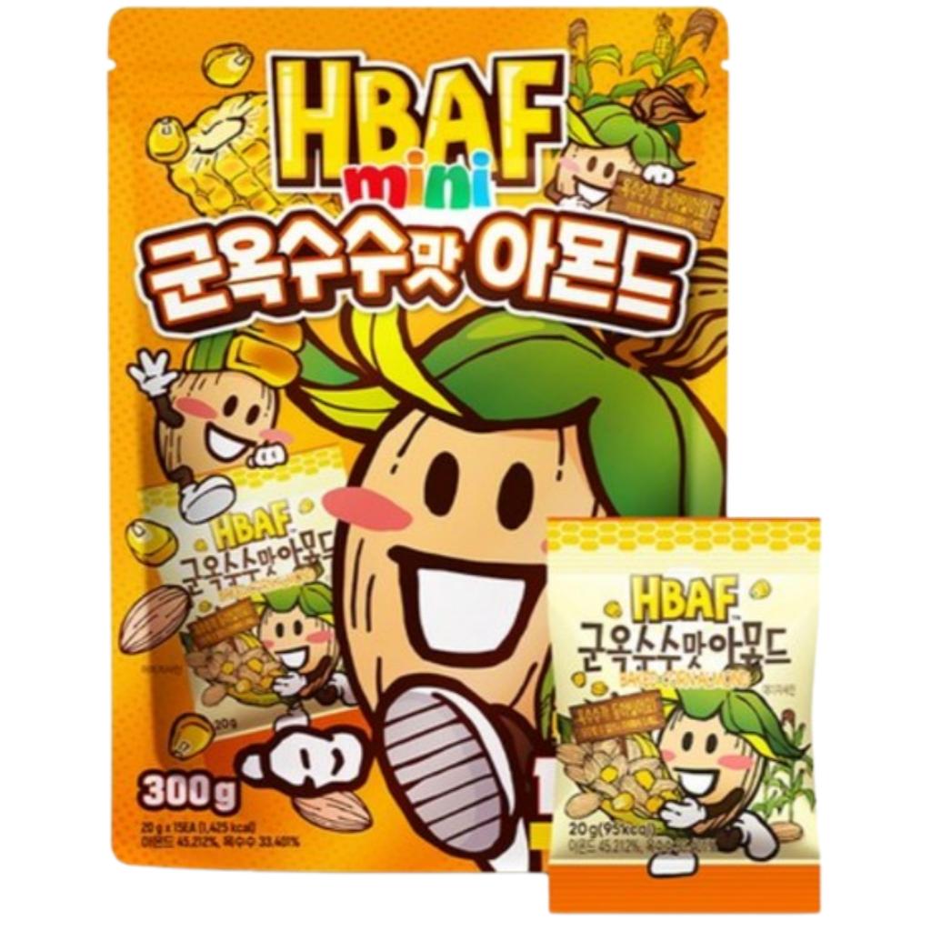 

[HBAF] 15 Mini Packs Almond(Honey Butter, Roasted Corn, Wasabi) Roasted Corn