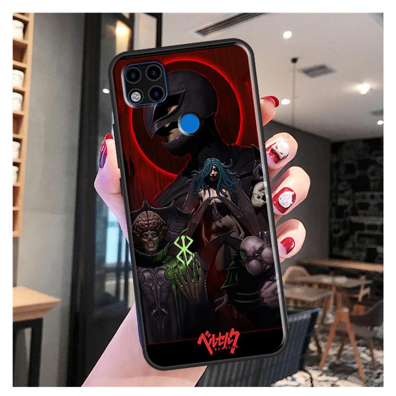 

Чехол с аниме Berserk Guts для Xiaomi Redmi Note 10 Pro Note 9 Pro Note 11 Pro 8T 9S 10S 10 9A 9T 9C Redmi 9C