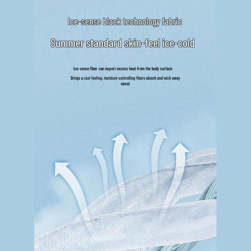 ROMON Herren UPF Sonnenschutz Kühlendes Eis Seide Poloshirt
