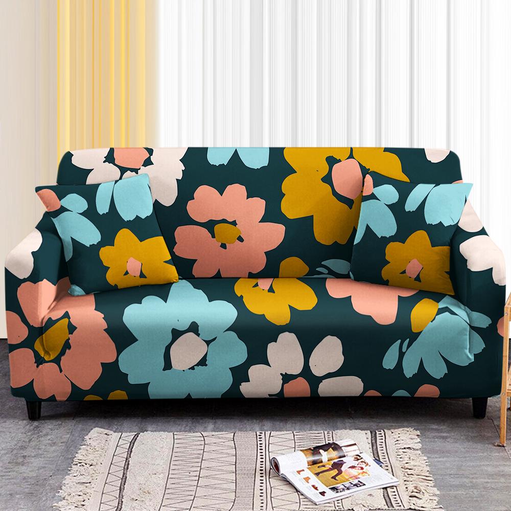 

Sofa Cover for Living Room Elastic Spandex Sectional Sofa Slipcover Couch Cover Geometric Abstract Corner Sofa Covers