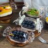 10 Stück Transparente Klare Dessertbox Kunststoff Obstsalatschale Kuchenbehälter Feiertagsveranstaltungen