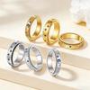 Europäisches und Amerikanisches Stern Sonne Schmetterling Strass Edelstahl Damen Ring Set