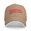 Dungeons  Dragons Logo 2 Baseball Cap  Female Male Print Trucker Hat Summer Fitted Retro Outdoor Gym Sun Snapback Cap