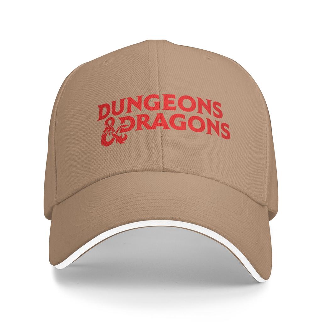 Dungeons Dragons Logo 2 Baseball Cap Female Male Print Trucker Hat Summer Fitted Retro Outdoor Gym Sun Snapback Cap