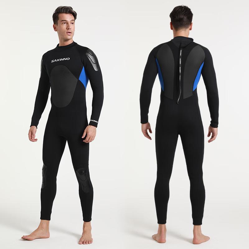 SAKINNO Men s Long Sleeve One-Piece Wetsuit 2XL