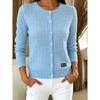 **Cardigan da Donna a Maglia con Bottoni, Color Block, Design con Bavero, Giovanile, Versatile, Manica Lunga, Comodo, Stile Casual, Maglione**