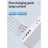 Flat Plugs Surge Protectors Power Strips 9Outlets 3USB/2 USB C Port Wall Mountable Design For Home Office Dorm Essential