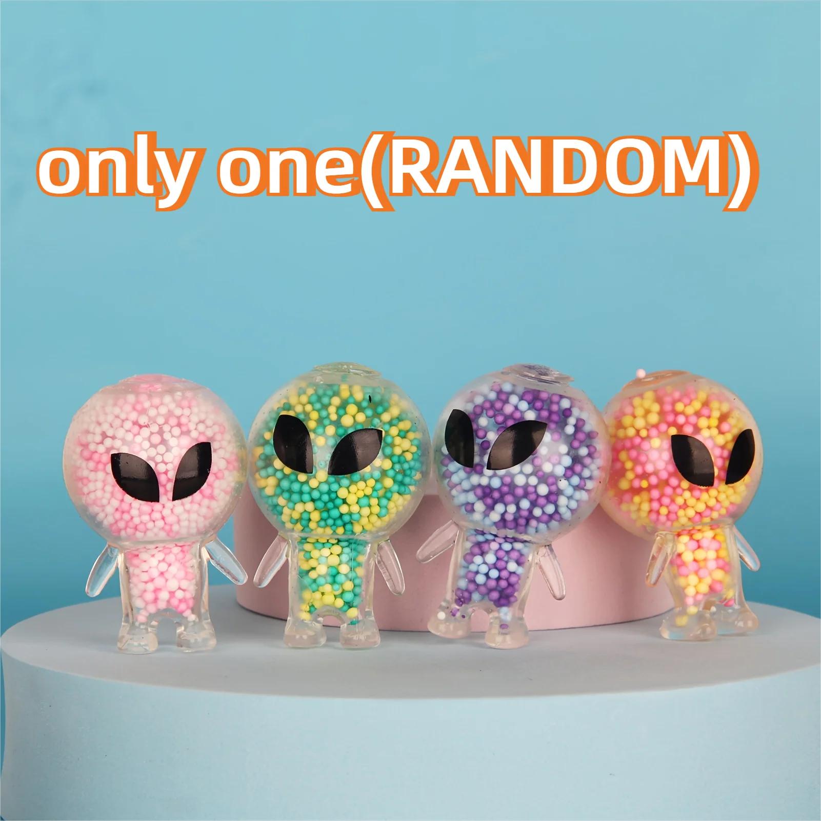 

Toys 1pcs Mini Squishy Alien Bunny Squeeze Toy Stress Relief Toy for Party Favors Funny Outer Space Creature Balls Fidget Toy