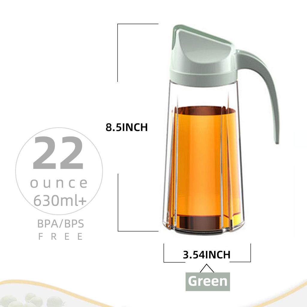 Obelix Dávkovací láhev na olivový olej Automatické otevírání Nádoba na koření Automatické víčko a nepropustná Skleněná karafka na ocet Kuchyňské náčiní