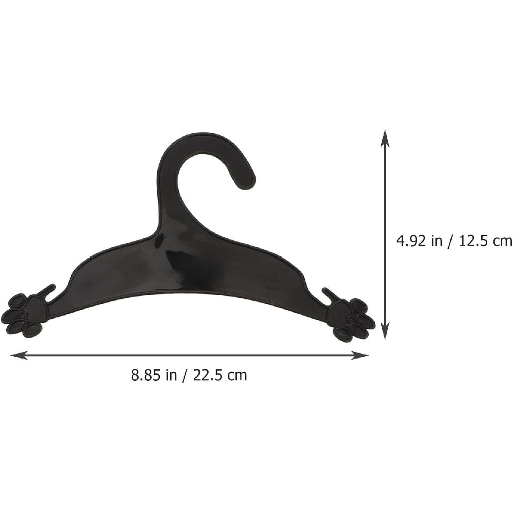 Pet Clothing Hanger, 10PCS Plastic - Skid Dog Puppy Cat Clothes Clothing Rack for Small Animals