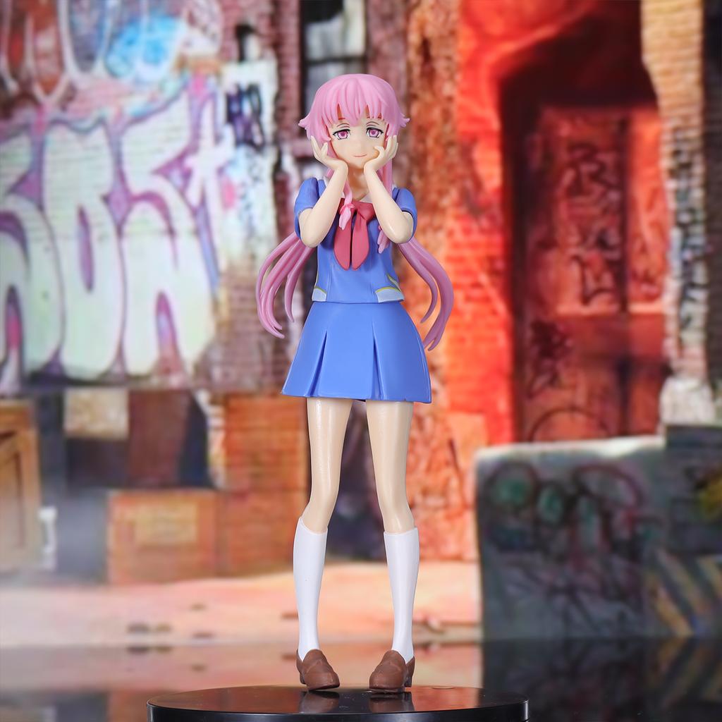 Mirai Nikki Gasai Yuno Collectibles Christmas action anime figure figurine display pieces figurines gifts Articulated Scale Detailed Movable Poseable