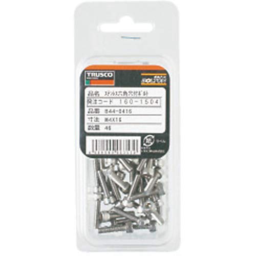 TRUSCO Hexagon Socket Bolt Stainless Steel Full Thread M8 x 30 12 Pieces B44-0830