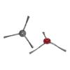 4PCS Vacuum Cleaner Side Brush Replacement Parts Fit for T9AIVI AIVI+ Vacuum Cleaner Accessories