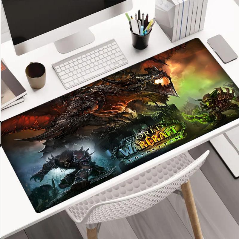 Dragon's Fiery Warcraft game Mouse Pad, Rubber Base, Mouse Pad for Gamers and Office Use, Gaming Desk , Easy To Clean Mat Christmas fan gifts