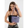 Black U35 Canvas Fabric Women's Shoulder Bag With Single Zipper Compartment And Adjustable Strap U:14 E:20