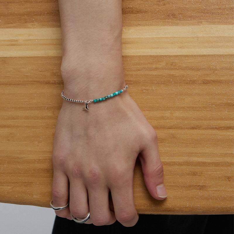 Hakkablacks Mini Turquoise Whaletail Bracelet