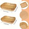 50Pcs Rectangle Disposable Air Fryer Paper Non-Stick Airfryer Baking Paper Liner Oilproof Oven Pad Mat
