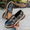 Large Size Platform Women's Small Leather Shoes Women's Spring and Autumn New Single Shoes Retro One-pedal Women's Shoes