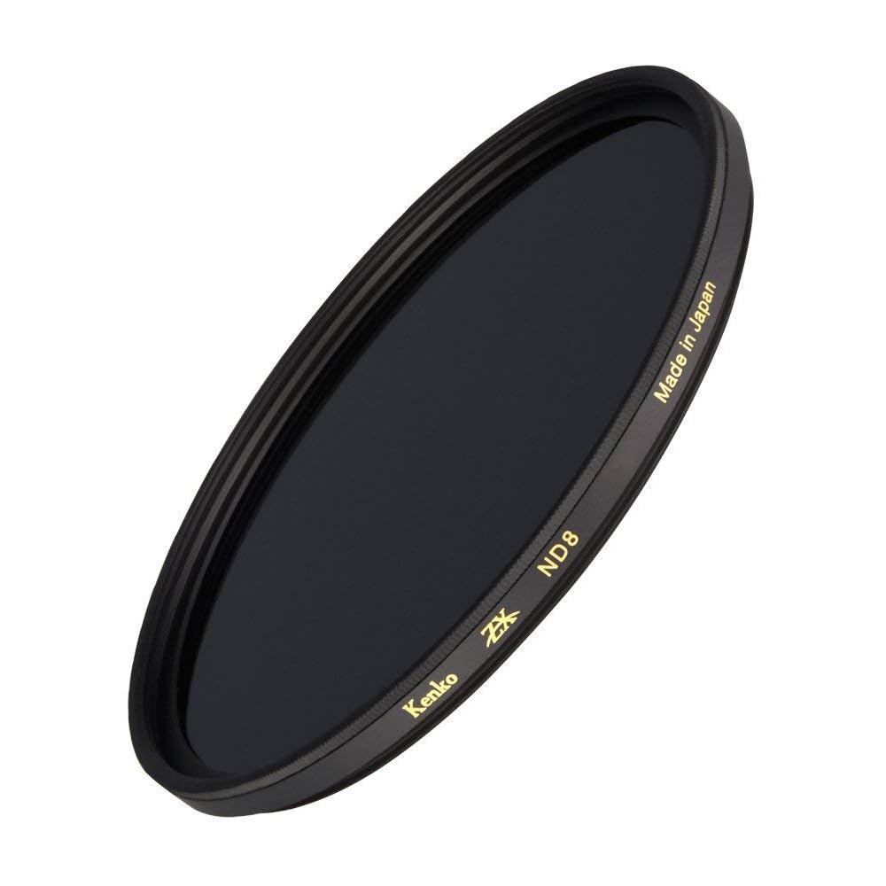 KENKO ZX ND8 72mm ND Filter for Light Intensity Adjustment, 3-Stop Reduction, Water-Repellent/Oil-Repellent Coating, Floating Frame System, 727249