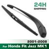 Wiper 14" Rear Wiper Blade & Arm Set For Honda Fit Jazz MK1 2001 - 2008 Windshield Windscreen Tailgate Window Rain Brush