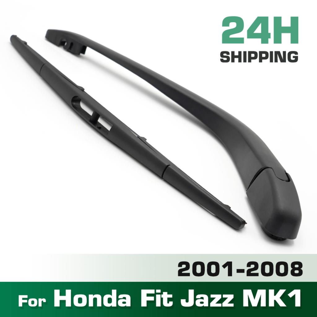 Wiper 14" Rear Wiper Blade & Arm Set For Honda Fit Jazz MK1 2001 - 2008 Windshield Windscreen Tailgate Window Rain Brush