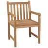 Maison Exclusive - Chaises de jardin lot de 6 et coussins taupe Bois teck massif
