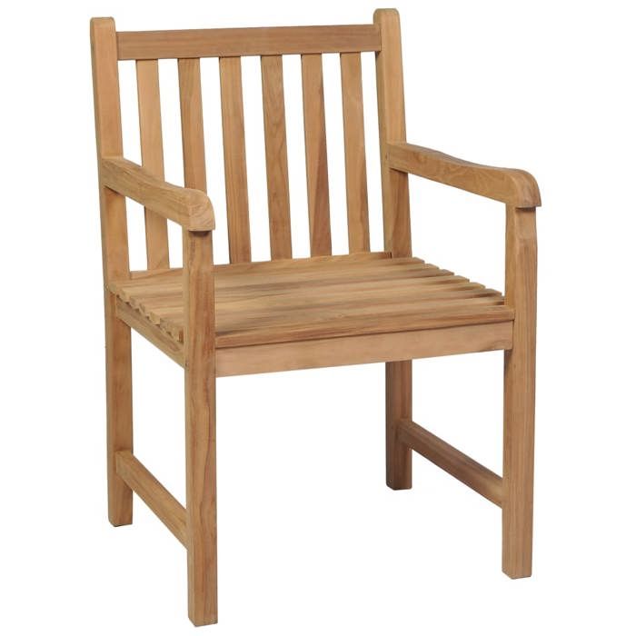 Maison Exclusive - Chaises de jardin lot de 6 et coussins taupe Bois teck massif