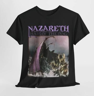 Nazareth Hair Of The Dog Unisex Tshirt Black Cotton All Sizes